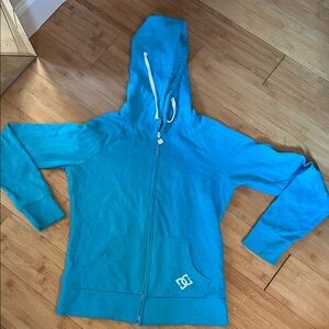 DC Blue Hooded Sweatshirt with Relaxed Fit